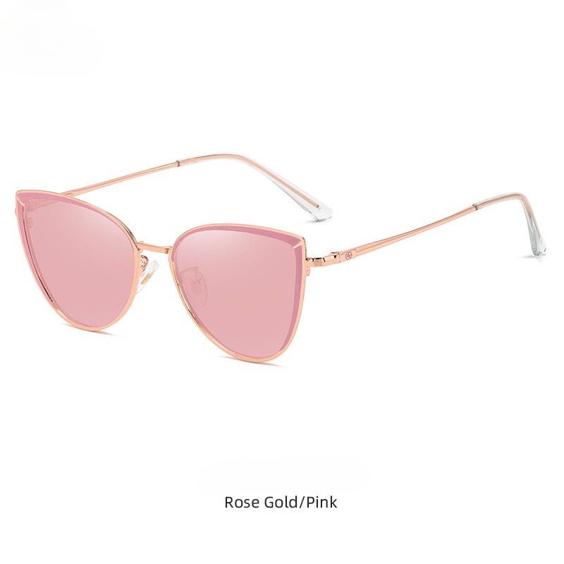 Color-changing Anti-blue Glasses, Photosensitive Cat Eye Flat Glasses, Student Myopia Glasses, Fashionable Retro Street Shot Glasses Frames_viptrois.com