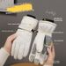 Pulse Winter Cold-Proof Warm Men Water-Repellent Anti-Slip Touchscreen Fleece-Lined Thickened Outdoor Cycling Ski Gloves Women_viptrois.com