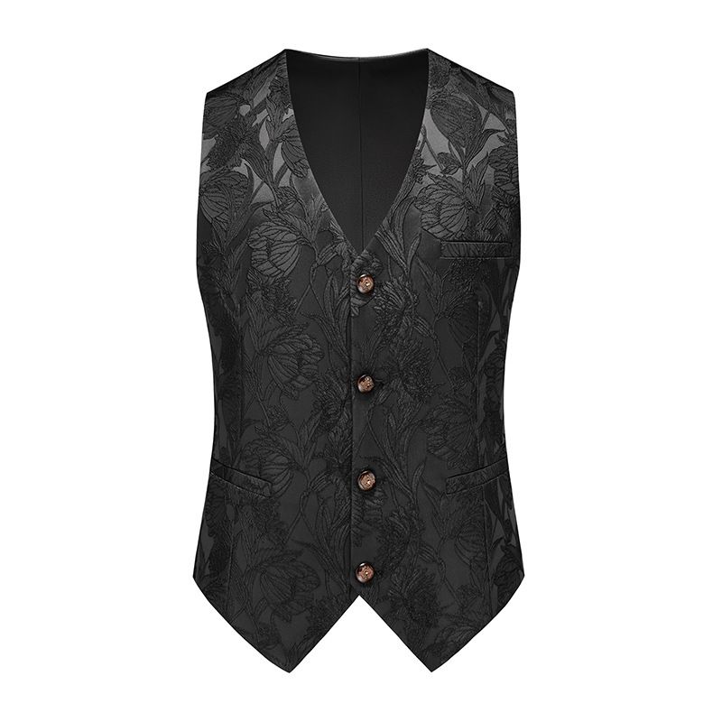 CT 2025 Autumn Winter Jacquard Pattern Fashion Design Formal Men's Lapel Suit Jacket_viptrois.com