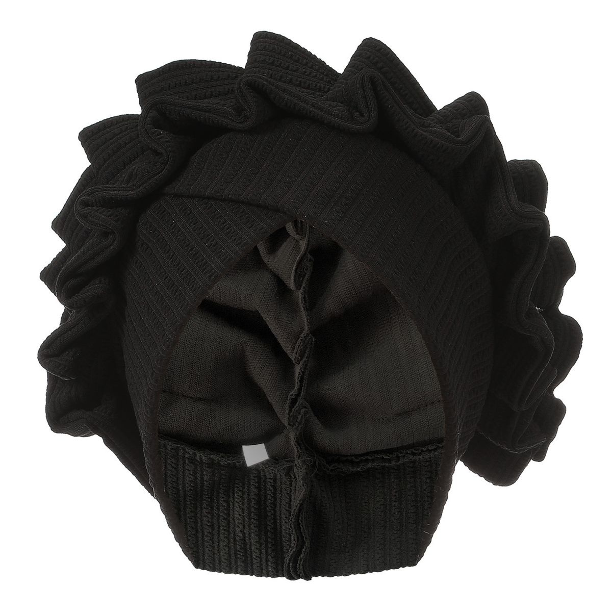 Muslim hat Pleated bract delicate headscarf casual comfortable fashion all warm cross brim ruffled lace_viptrois.com