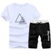 Men's Clothing Wholesale short-sleeved men's t-shirt loose summer Korean style trendy sports casual men's suit trendy clothes men's summer clothes_viptrois.com