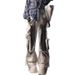 Men's Clothing Retro Street Style Old Inkjet Ribbon Workwear Jeans For Women Loose Slim Wide Leg Drape Mopping Pants Trendy_viptrois.com