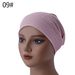 Turban Hat For Women, Mercerized Cotton Bottoming Small Hat, Muslim Pullover Hat That Can Hide Hair, Elastic Hat, High Elasticity And No Balling_viptrois.com