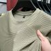 Men's Clothing Textured Fashionable And Versatile Short Sleeved Round Neck Bottoming Solid Color Shirt_viptrois.com