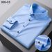 Men's Stretch Dress Shirt With Rhinestone Buttons – Wrinkle-Resistant, Slim Fit, Business Casual & Korean-Inspired Style_viptrois.com