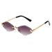 WILD ELEGANCE - Leopard-Accent Frameless Sunglasses (Diamond-Shaped Lenses, Fashion Sunglasses,Hot Seller)_viptrois.com