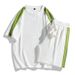 Men's Clothing One Piece Drop Shipping Summer Round Neck Short Sleeve Breathable Stretch Shorts Sports Leisure Suit Men_viptrois.com