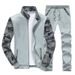 Men's Clothing sports leisure suit camouflage collar youth two-piece baseball suit _viptrois.com