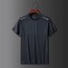 Men's Clothing Summer Quick Drying Solid Color Sports Casual Printed Round Neck Large Size Men's Clothing T Shirt Ice Silk Short T Shirt Men_viptrois.com
