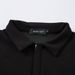 Men's Loose Turn-Down Collar Sweatshirt Vibe Trendy Brand Deconstructed Cut Solid Color Versatile Long Sleeve Polo Shirt_viptrois.com
