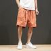 Summer Loose Casual Seven-Point Men's Shorts Plus Size Trendy Sports Straight Five-Point Pants Men_viptrois.com
