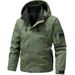 Men's Lightweight Utility Jacket – Waterproof Hooded Windbreaker With Zippered Pockets (M-5XL, Quick-Dry Polyester, Adjustable Drawstrings)_viptrois.com
