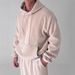 Men's Corduroy Hooded Sweatshirt - Casual Pullover With Large Pockets For Autumn Winter, Home & Sports Wear_viptrois.com