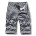 Men's Clothing Workwear Shorts Men's Summer Leisure Trend Men's Pure Cotton Pants Small Dense Front Embroidery Sports Six Point Pants_viptrois.com