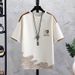 Summer Short Sleeve Shorts Set Men's T-Shirt Youth Loose Plus Size Trendy Brand Student Stylish Outfit Trend_viptrois.com
