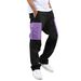 Men's Clothing Men's Japanese Streetwear Cargo Pants – Oversized Dark Aesthetic Workwear Trousers (S-XXXL, Black/Color Block)_viptrois.com