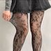 Silk Stockings Small Flower Fishnet Stockings Hollow Pure Desire Stockings Mesh Sexy Legs Black Silk Mesh Fishnet Stockings_viptrois.com