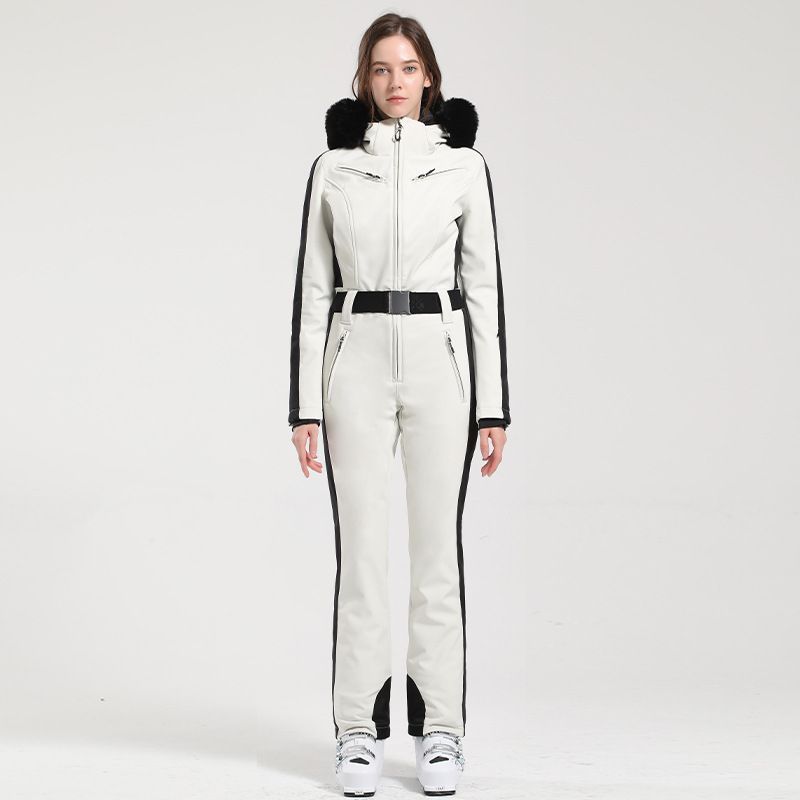 Men's Clothing New Style Ski Suit For Women, One Piece Slim Fit, Double Board Ski Suit, Outdoor Windproof, Thickened And Warm Snow Suit_viptrois.com