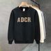 Autumn Winter New Trendy Men's Sweatshirt Round Neck Youth Fleece Thickened Fashion Loose Long Sleeve High School_viptrois.com