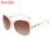 New Small Flower Decorated Sunglasses For Women High End Large Frame Elegant Retro Sunglasses Street Shooting Glasses_viptrois.com