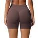 Seamless Three-Section Fitness For Women High Waist Peach Hip Lift Sports Tight Quick-Dry Yoga Shorts_viptrois.com