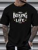 No Boxing No Life Canelo Alvarez Team Logo Men's Black T-shirt Size S To 5XL Comfortable Designer Clothes Streetwear Breathable_viptrois.com