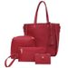 Women's Bags New Lychee Pattern Four Piece Women's Bag Fashionable And Simple All Match Handbag Large Capacity Women's Bag Trend_viptrois.com