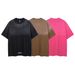 Men's Clothing Retro Fashion Brand Letters Old Washed Oversize Heavy Short Sleeved T Shirt_viptrois.com