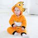 Qiletu New Spring And Autumn Flannel Single Layer Crawling Clothes For Infants And Young Children Cartoon Romper Jumpsuit_viptrois.com