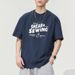 280g Pure Cotton Short T-shirt, Men's American Summer New Trendy Brand Letter Casual T Half Sleeved Upper Garment_viptrois.com