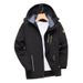 Men's Clothing Outdoor soft shell jacket fleece-lined thickened hiking skiing mountaineering suit winter plus size cotton-padded jacket _viptrois.com