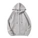 Men's Clothing Men's American Style 300GSM Cotton Blend Zip-Up Hoodie With Stand Collar - Casual Streetwear Pullover For Fall & Winter_viptrois.com
