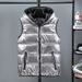 Men's Bright Face Down Cotton Vest Korean Trendy Winter Sleeveless Coat Thick Polyester Warm Casual Vest For Men_viptrois.com