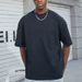 Men's Clothing Premium Heavyweight 100% Cotton Oversized Men's T-Shirt - Relaxed Fit Drop Shoulder Streetwear Tee In White & Black (240g/300g)_viptrois.com