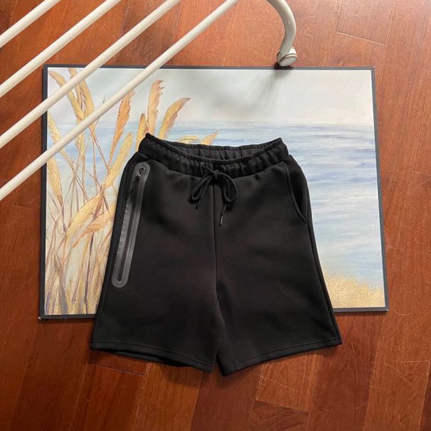 2024 Summer New Men's Knitted Multicolor Front Side Tape Zipper Sports Shorts Five-Point Pants 172_viptrois.com