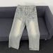 Men's Clothing 25 Jeans For Men And Women, Flared Cleanfit, Niche American Straight Trousers_viptrois.com