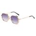 Men's Sunglasses Personalized New Retro Round Frame Metal Fashion Women's Sunglasses Trendy Gradient Lenses Versatile Simple Sunglasses_viptrois.com