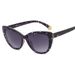 Sunglasses Cat Eye Northeast Big Flower Series Women's Personalized Metal Mixed Retro Sunglasses Anti Ultraviolet_viptrois.com