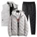 "Men's Winter 3-Piece Set – Thickened Hooded Jacket With Matching Pants (Windproof, Multi-Color, Sizes M-5XL)"_viptrois.com