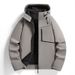 Men's Softshell Jacket – Fleece-Lined Winter Coat With Hood, Windproof & Warm Stand Collar Outerwear (L-5XL) Unisex Oversized Casual Parka_viptrois.com
