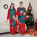 Christmas snowman gingerbread man letters Christmas family suit printed homewear sleep_viptrois.com