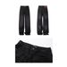 Men's Clothing Drape Loose Jeans Black Straight Wide Leg Pants Oversize Men And Women Pants_viptrois.com