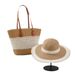 Women's Tote Bags Straw Woven Bag, Travel Tote Bag, Large Brim Hat, Face-showing Small Straw Hat, Sun Hat_viptrois.com