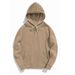 Men's Clothing retro pure cotton sweater jacket pullover solid color large size hoodie_viptrois.com