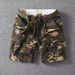 Men's Retro Heavy Wash Cargo Shorts Style Multi Pocket Summer Casual Loose Straight Leg Mid Length Trendy_viptrois.com