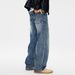 Summer American Industrial Clothing Splicing Structure Casual Pants Light Zip Float Heavy Physical Wash Cat Whisker_viptrois.com