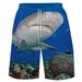 Men's New Casual Beach Pants Men's Shark Print Big Shorts Loose Beach Shorts _viptrois.com