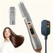 2-in-1 Hot Air Brush and Straightening Comb for Effortless Hair Styling - Perfect Holiday Gift for Women_viptrois.com