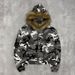 Men's Clothing Leopard Print Sweatshirt Reversible Zip-Up Hooded Sweatshirt With Leopard Print & Camo - Retro Streetwear Pullover For Men & Women_viptrois.com