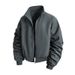 Men's & Women's Casual Bomber Jacket With Stand-up Collar, Loose Fit Streetwear Zip-up Jacket, Lightweight Unisex Coat For Spring & Autumn_viptrois.com